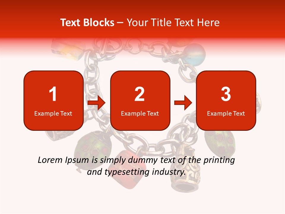 Armlet Gem Decoration PowerPoint Template