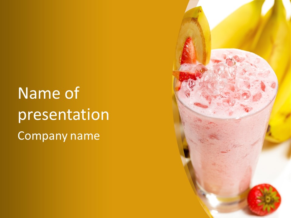 Slice Sweet Glass PowerPoint Template