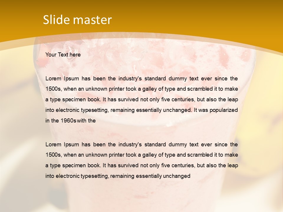 Slice Sweet Glass PowerPoint Template