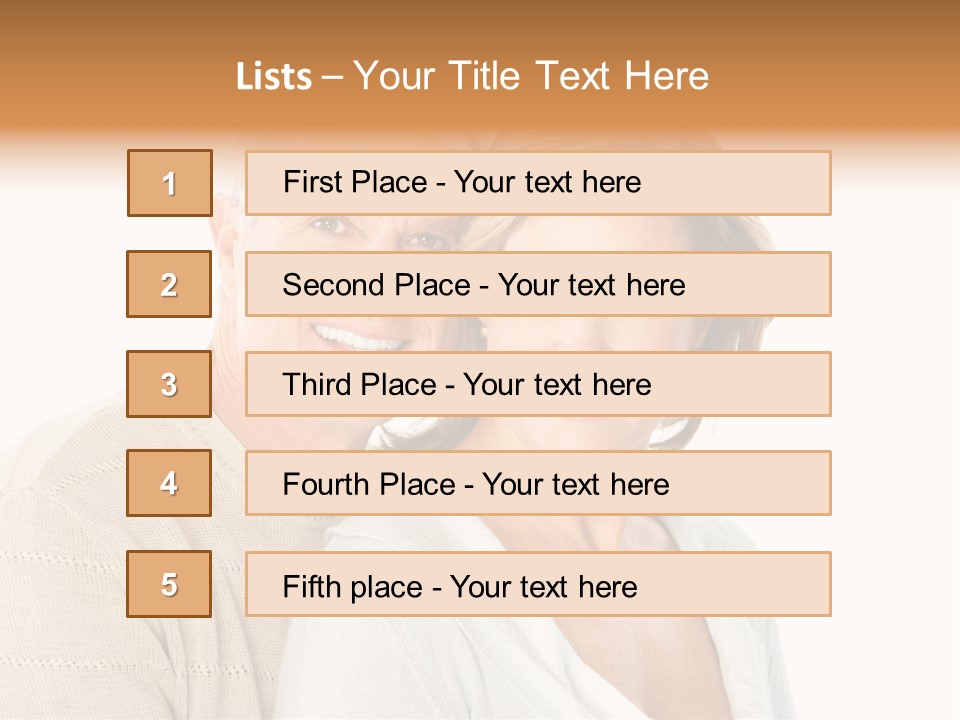 Family Pensioner Mature PowerPoint Template