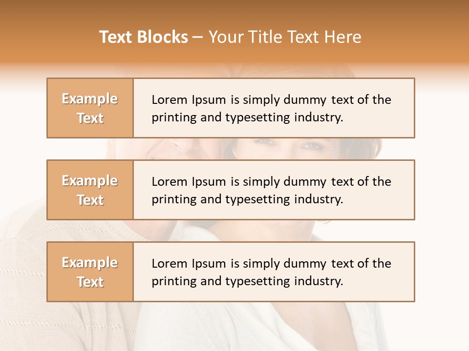 Family Pensioner Mature PowerPoint Template