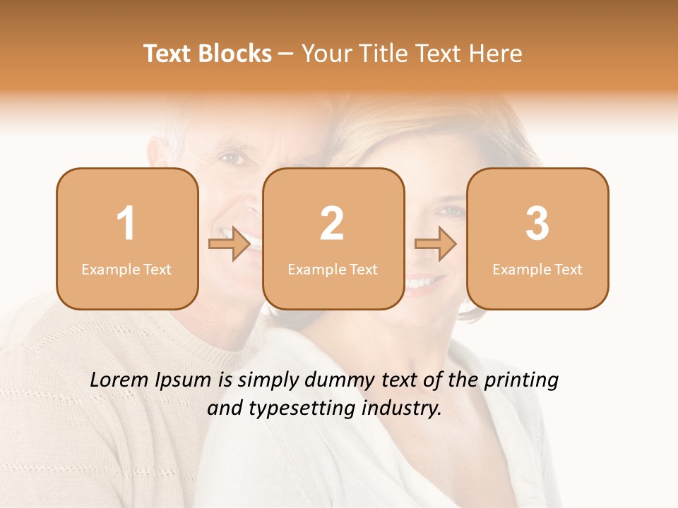 Family Pensioner Mature PowerPoint Template