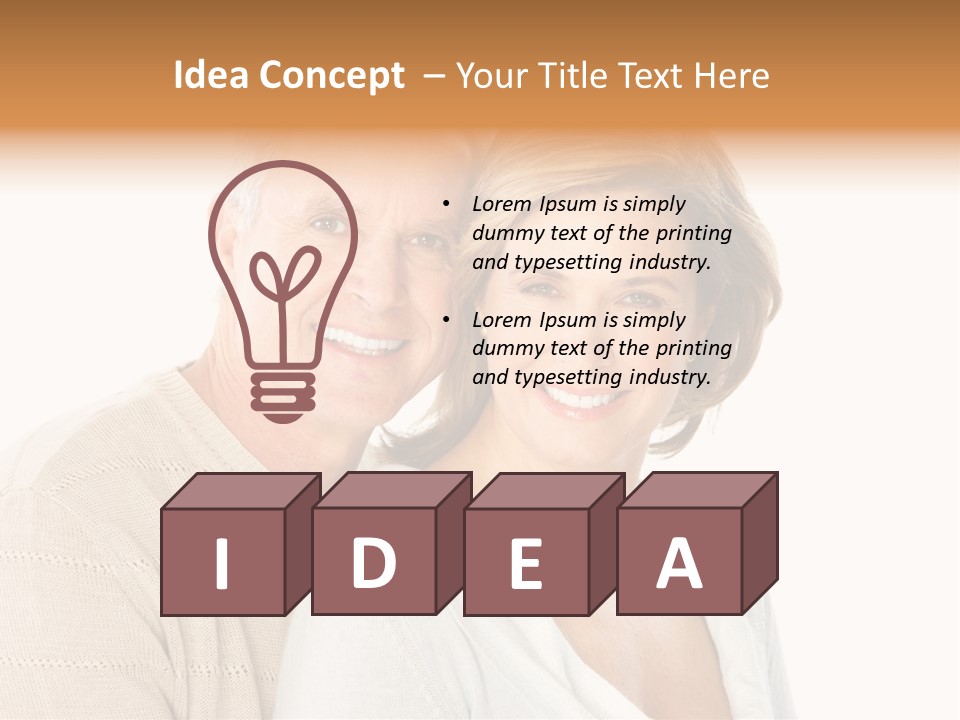 Family Pensioner Mature PowerPoint Template