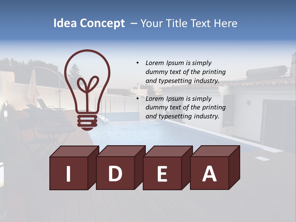 New Swimming Large PowerPoint Template