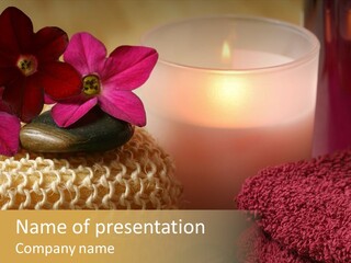 Deep Candle Sponge PowerPoint Template