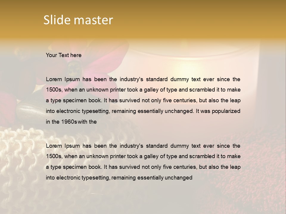 Deep Candle Sponge PowerPoint Template