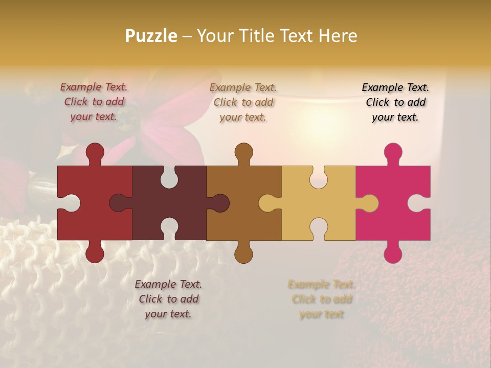 Deep Candle Sponge PowerPoint Template