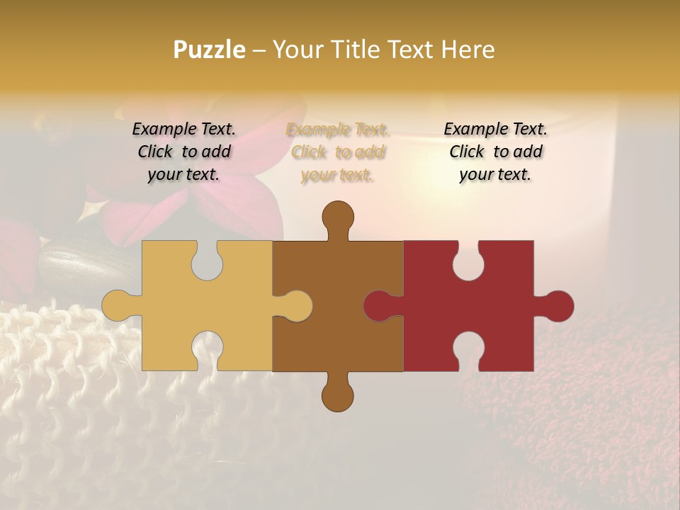 Deep Candle Sponge PowerPoint Template