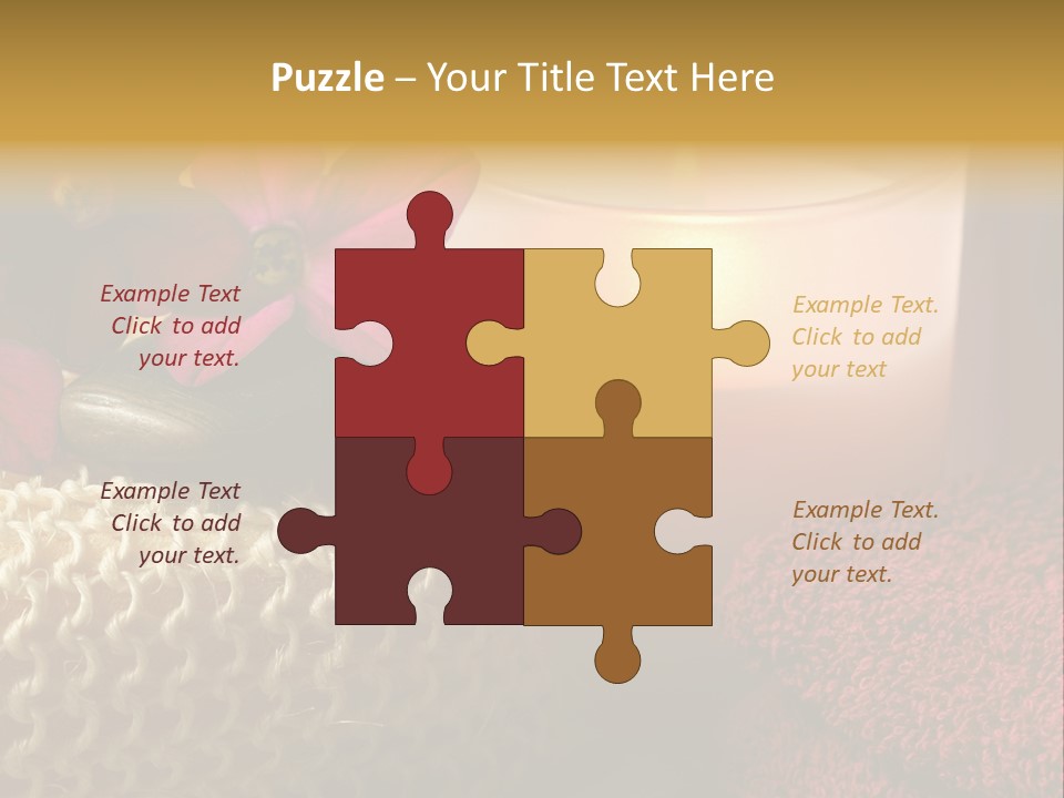 Deep Candle Sponge PowerPoint Template