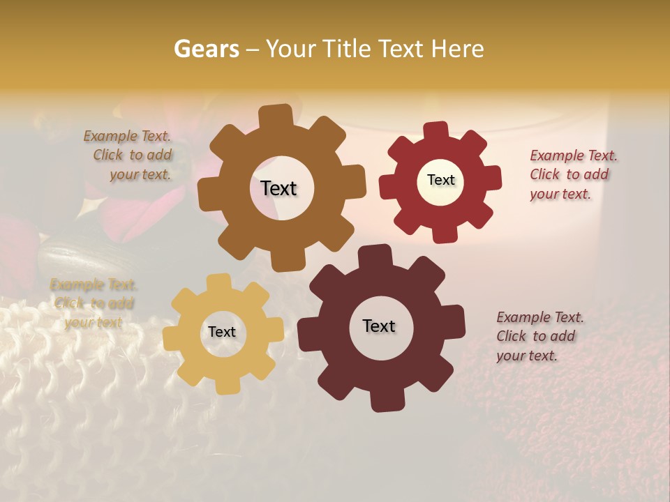 Deep Candle Sponge PowerPoint Template