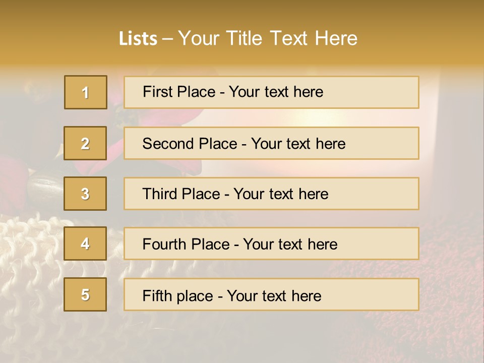 Deep Candle Sponge PowerPoint Template
