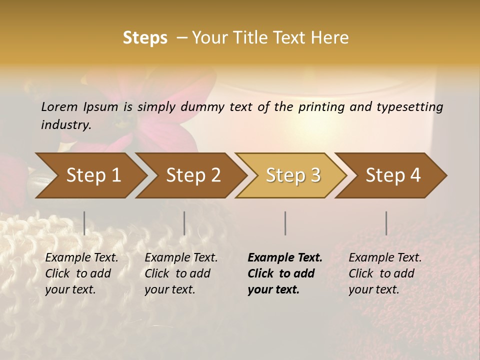 Deep Candle Sponge PowerPoint Template
