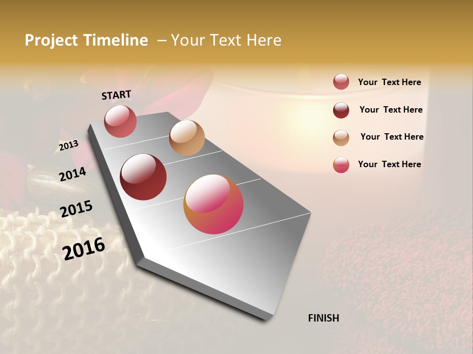 Deep Candle Sponge PowerPoint Template