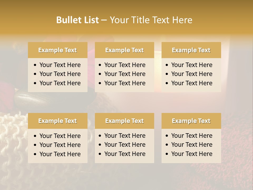Deep Candle Sponge PowerPoint Template