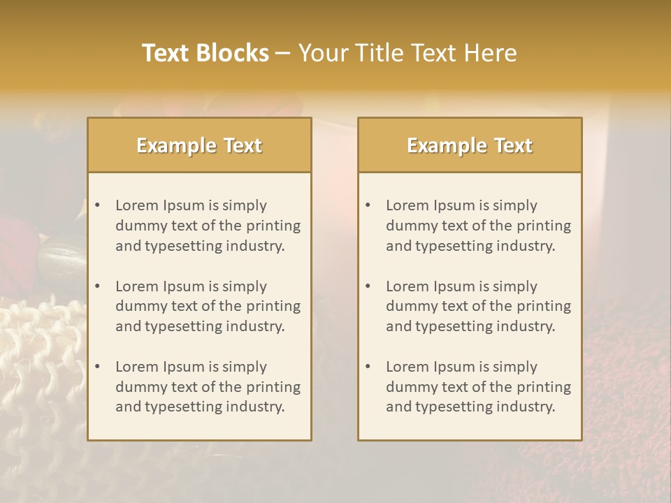 Deep Candle Sponge PowerPoint Template