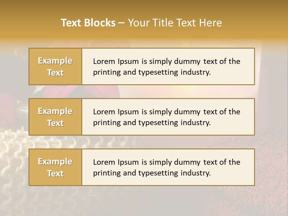 Deep Candle Sponge PowerPoint Template