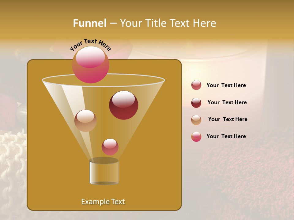 Deep Candle Sponge PowerPoint Template
