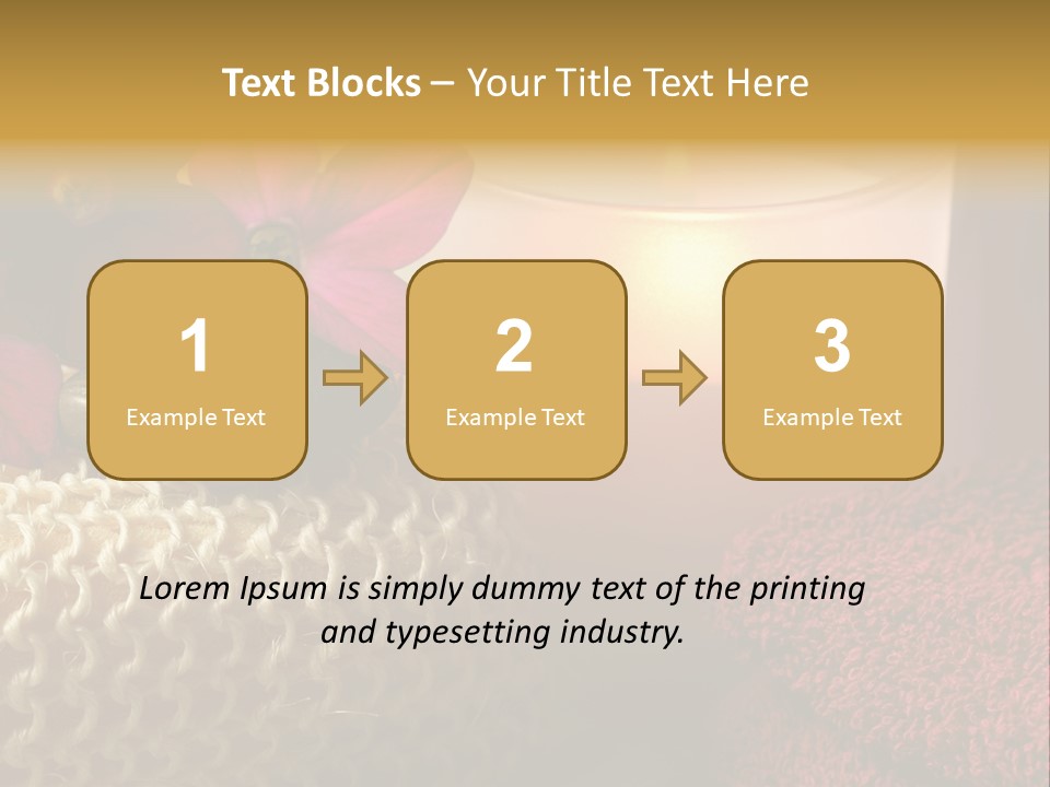 Deep Candle Sponge PowerPoint Template