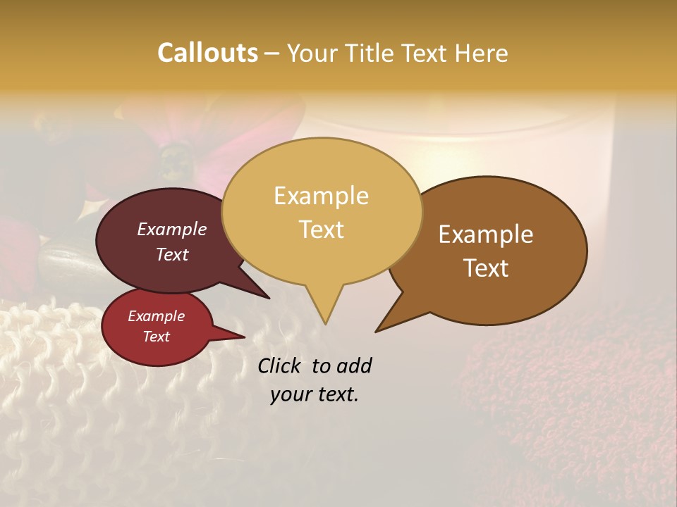 Deep Candle Sponge PowerPoint Template
