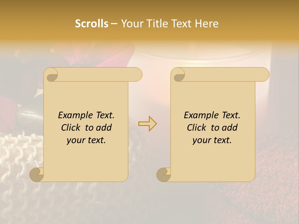 Deep Candle Sponge PowerPoint Template
