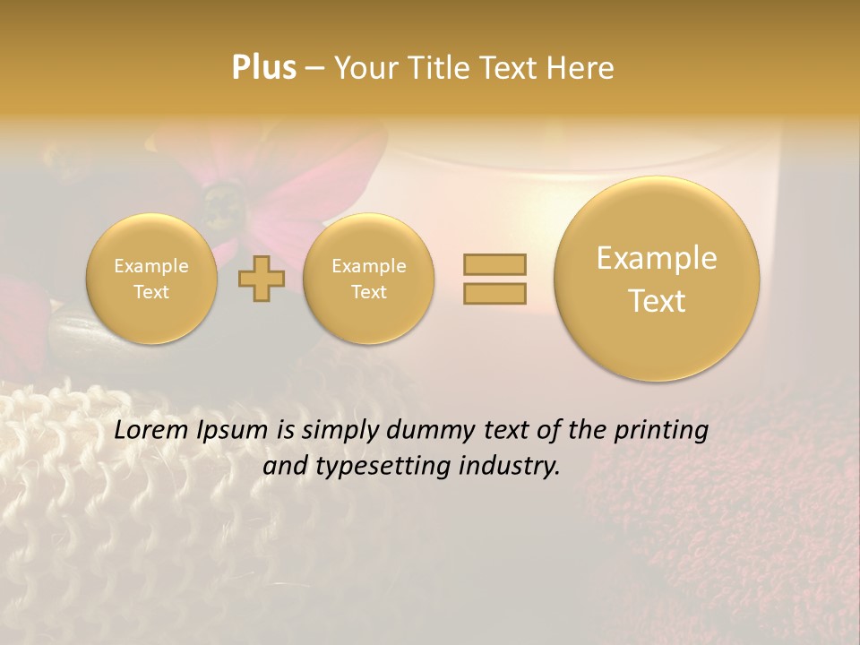 Deep Candle Sponge PowerPoint Template