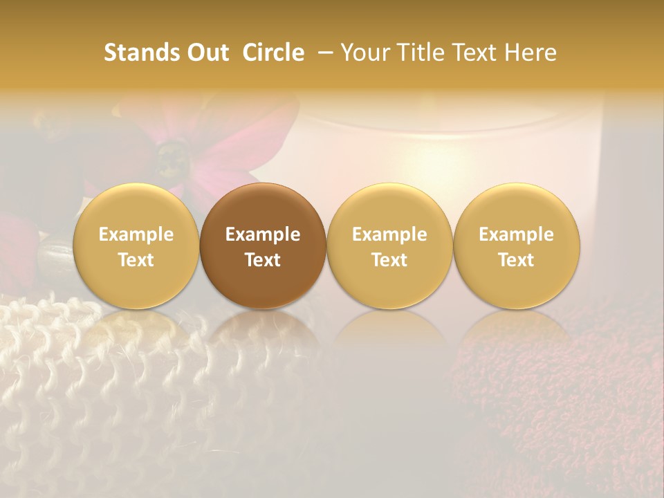Deep Candle Sponge PowerPoint Template
