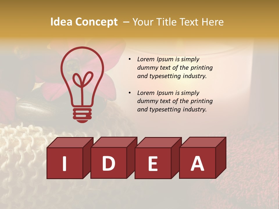 Deep Candle Sponge PowerPoint Template