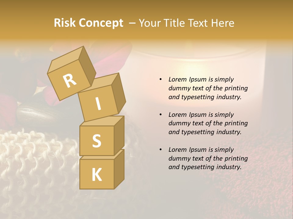 Deep Candle Sponge PowerPoint Template