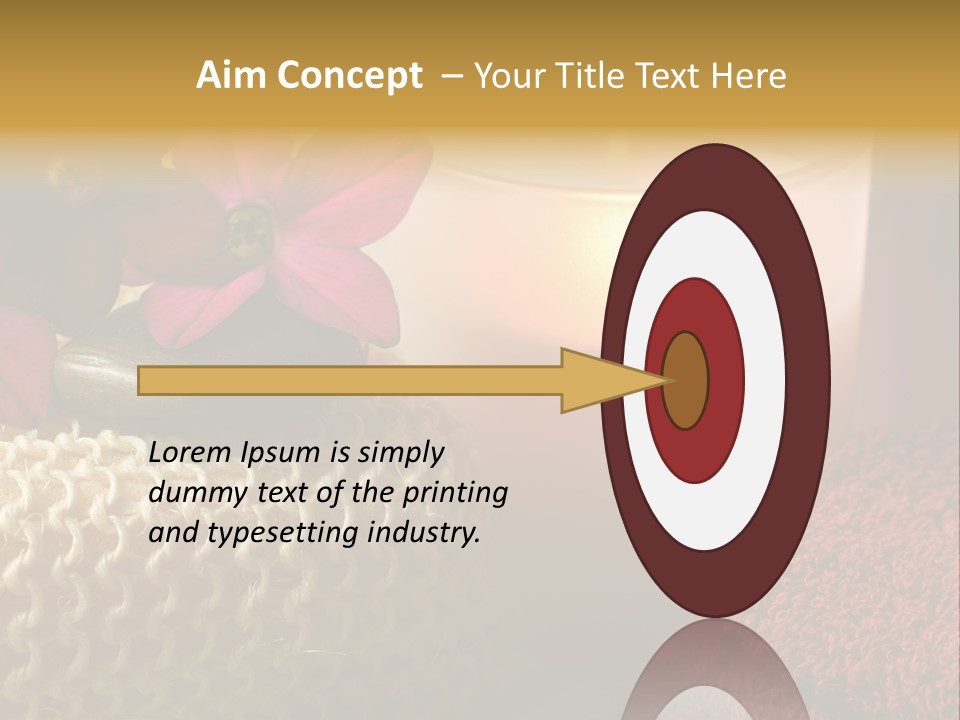 Deep Candle Sponge PowerPoint Template