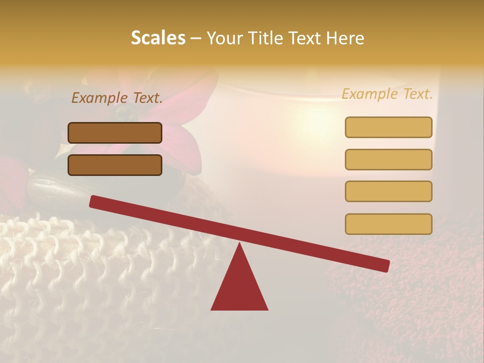 Deep Candle Sponge PowerPoint Template
