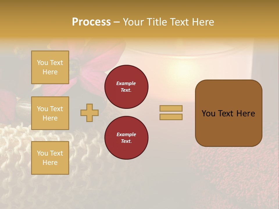 Deep Candle Sponge PowerPoint Template