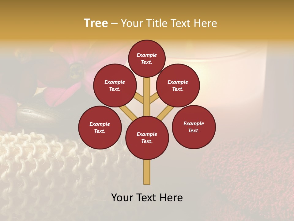 Deep Candle Sponge PowerPoint Template