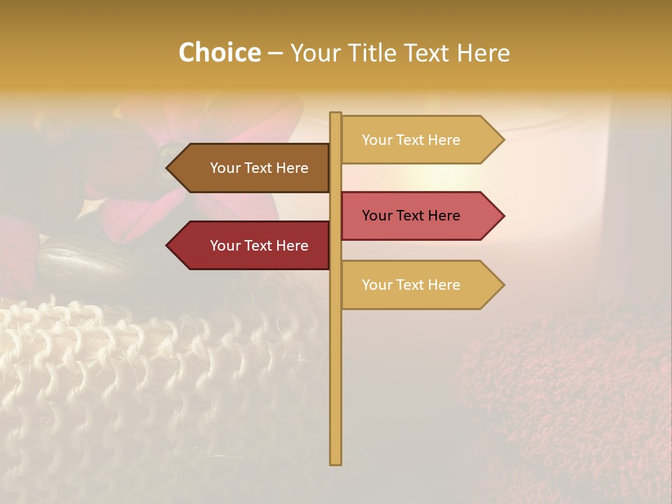 Deep Candle Sponge PowerPoint Template