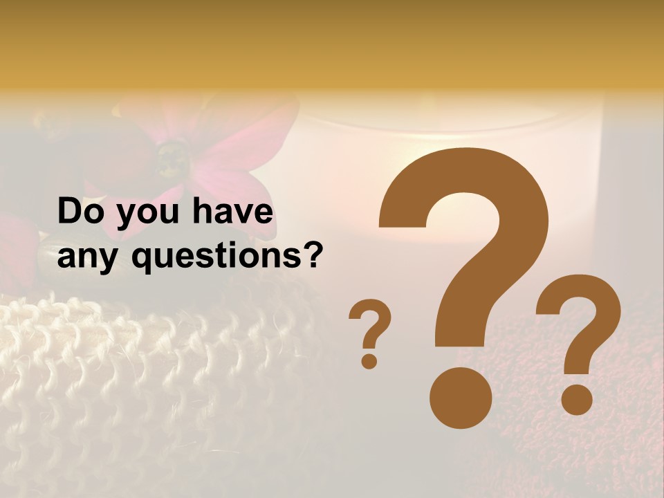 Deep Candle Sponge PowerPoint Template