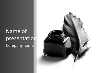Pen Quill Ink PowerPoint Template