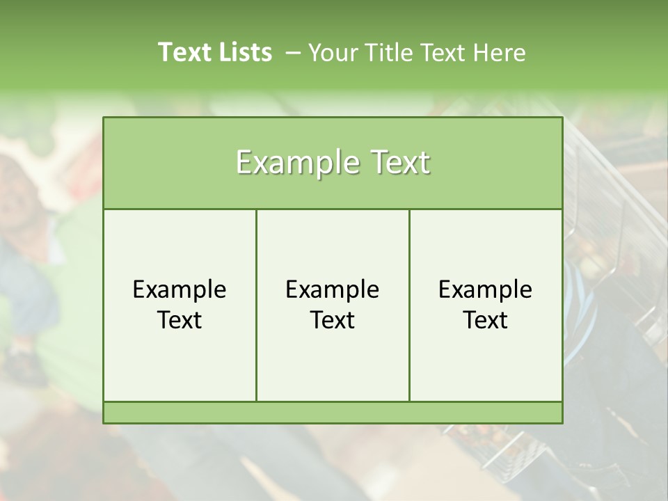 A Young Boy Standing In Front Of A Shopping Cart PowerPoint Template