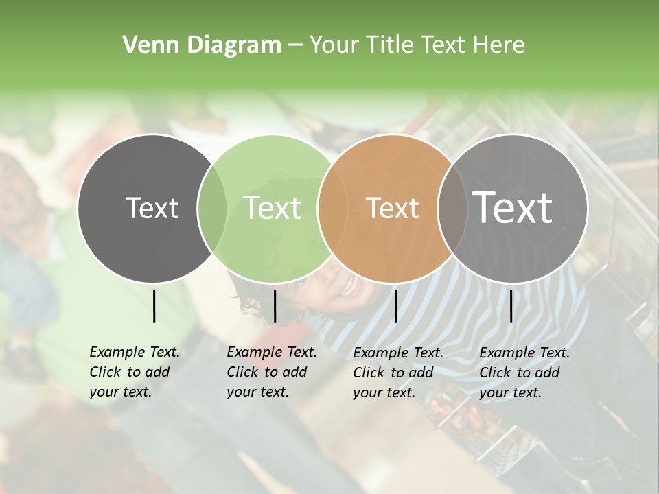 A Young Boy Standing In Front Of A Shopping Cart PowerPoint Template
