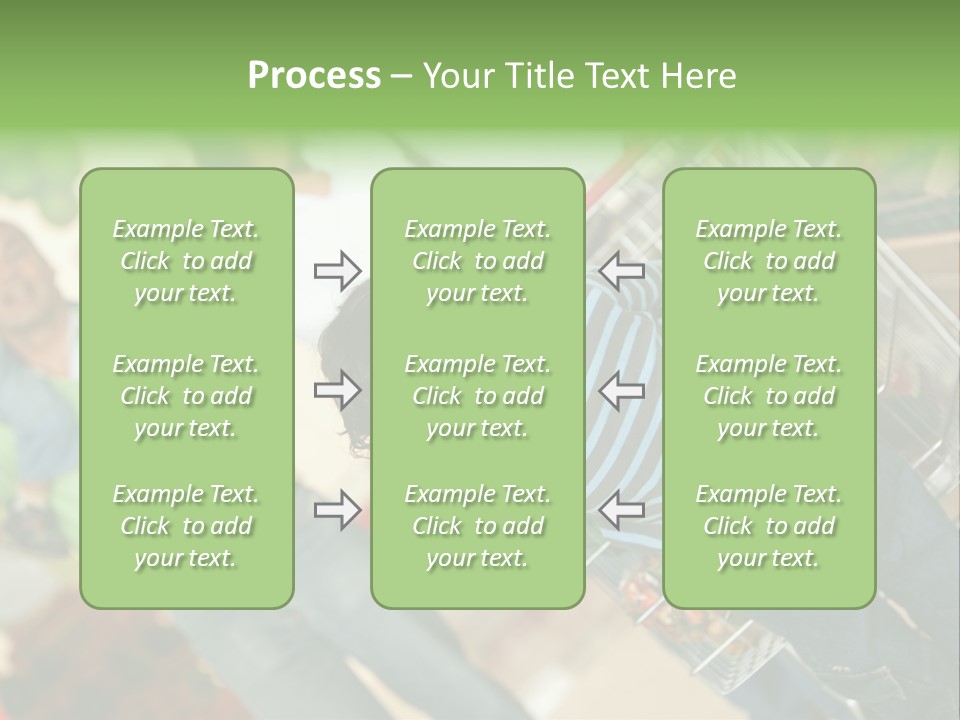A Young Boy Standing In Front Of A Shopping Cart PowerPoint Template