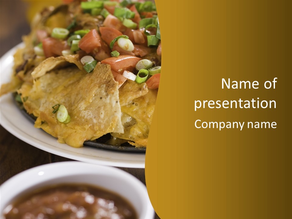 Appetizer Salsa Pepper PowerPoint Template