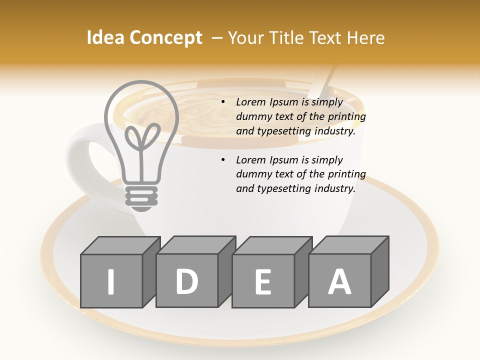 Brewed Columbia Roasted PowerPoint Template