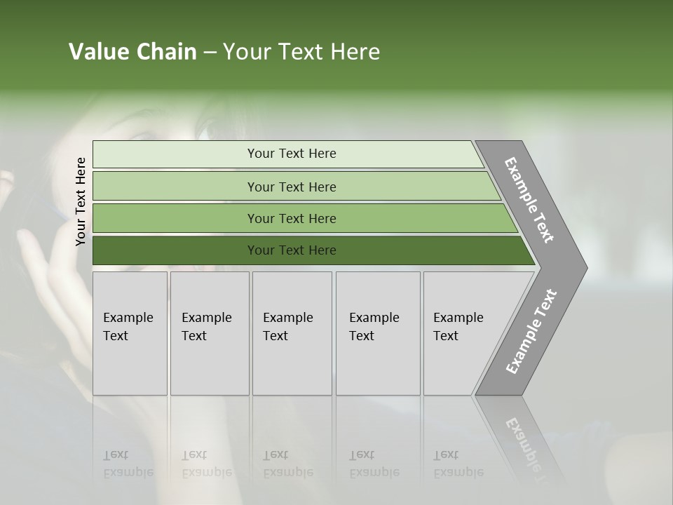 A Woman Talking On A Cell Phone In A Car PowerPoint Template