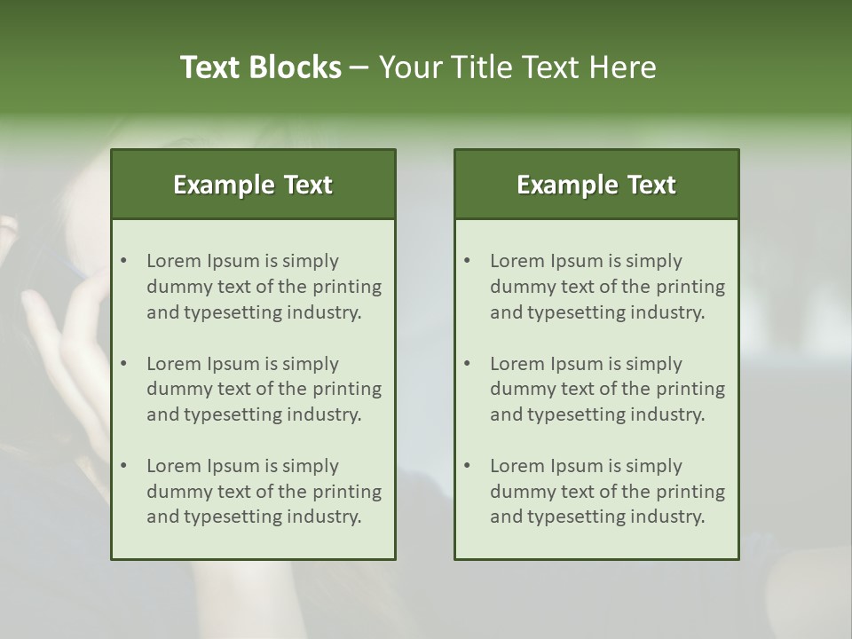 A Woman Talking On A Cell Phone In A Car PowerPoint Template