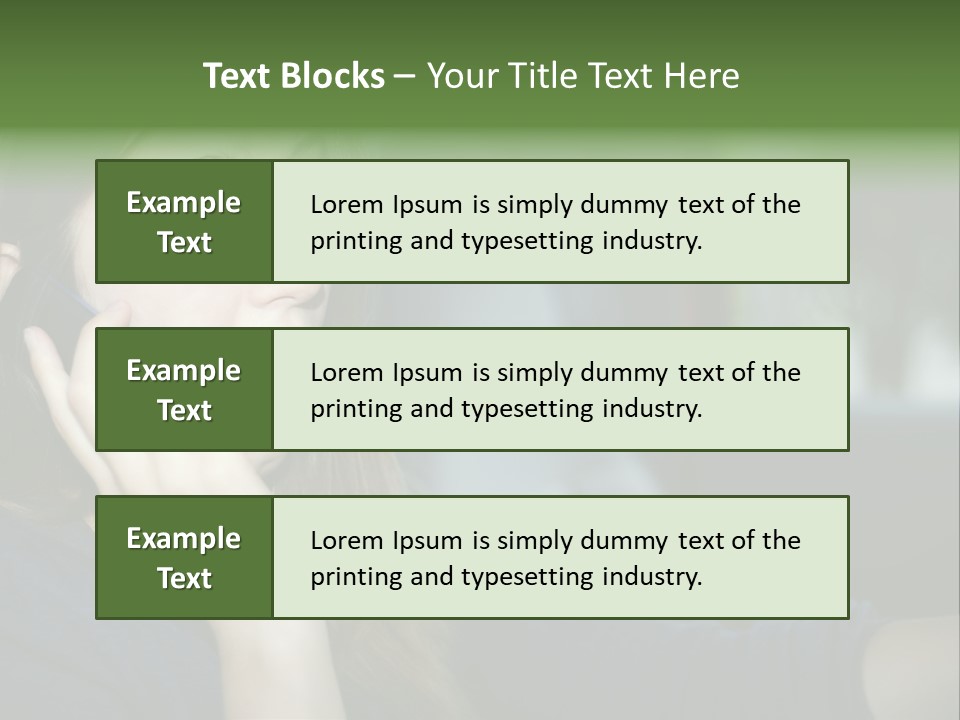 A Woman Talking On A Cell Phone In A Car PowerPoint Template