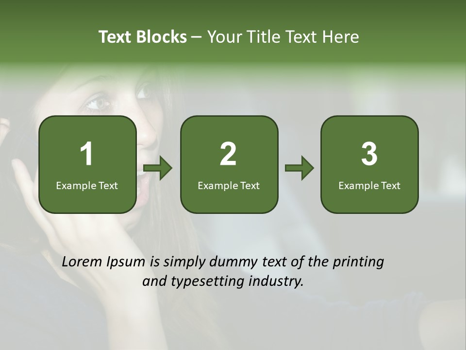 A Woman Talking On A Cell Phone In A Car PowerPoint Template