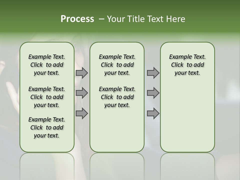 A Woman Talking On A Cell Phone In A Car PowerPoint Template