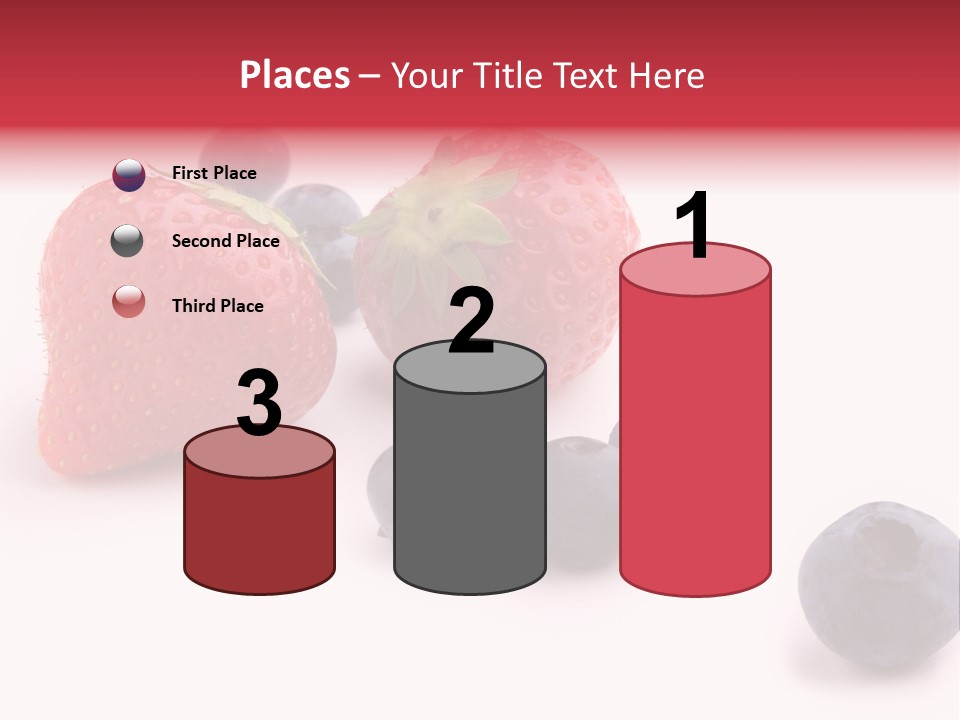 Strawberry Dark Wood PowerPoint Template