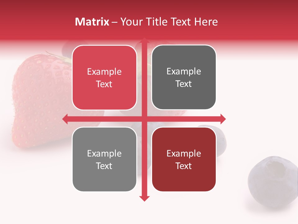 Strawberry Dark Wood PowerPoint Template