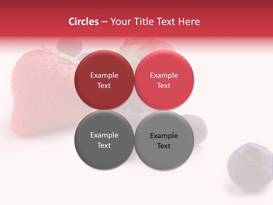 Strawberry Dark Wood PowerPoint Template