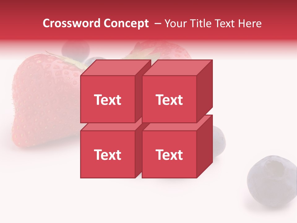 Strawberry Dark Wood PowerPoint Template