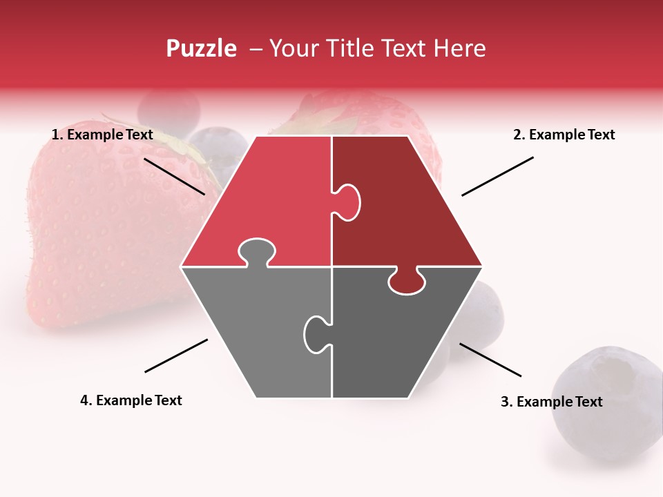 Strawberry Dark Wood PowerPoint Template